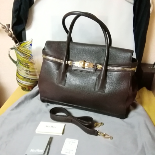 Max Mara　マックスマーラ　マルゴー　ショルダー付き　バッグ