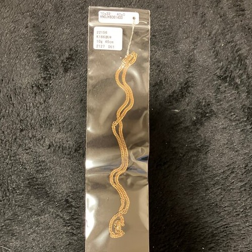 K18 18金 喜平 ネックレス 6面ダブル 10g 40cm 中折れ 造幣局検