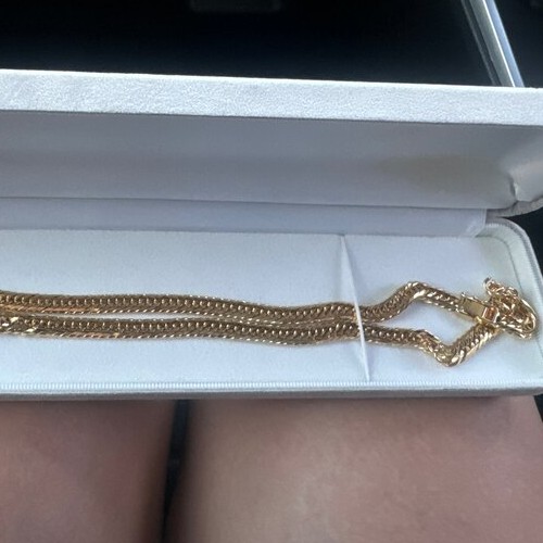 18K 20面カット　55cm 55 gr