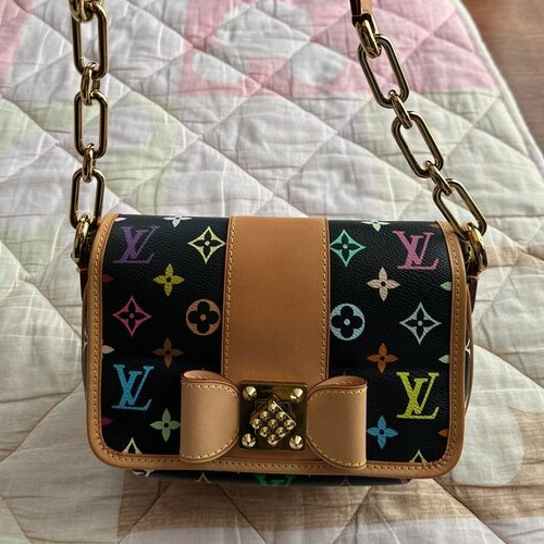 ルイヴィトン モノグラムマルチカラー パティ ノワール ブラック ショルダーバッグ