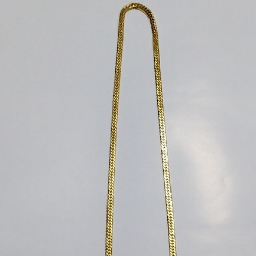 K18-750 ６面カット ダブル 喜平ネックレス　５０ｃｍ　２０ｇ