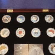 記念カラー銀貨セット／アジア冬季競技大会プルーフ貨幣セット