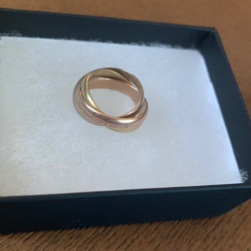 トリニティリング3連　シルバー.ピンクゴールド.イエローゴールド.MMクラッシッ