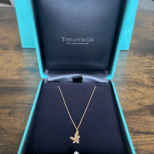 ティファニー オリーブリーフ ネックレス ピンクゴールド（K18）