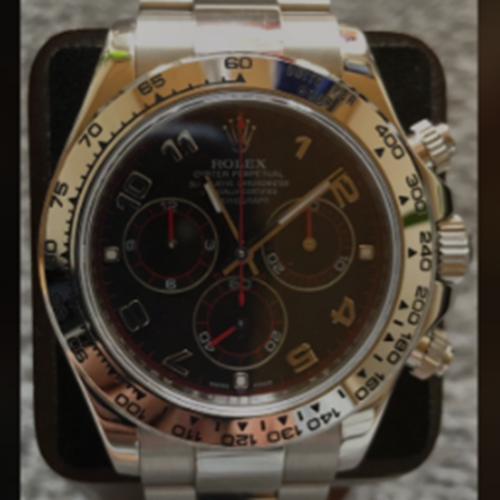 ロレックス デイトナ 116509 黒文字　アラビアWG