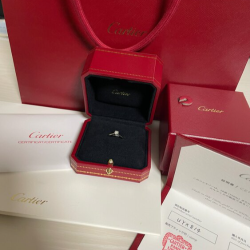 カルティエ エンゲージリング ソリテール