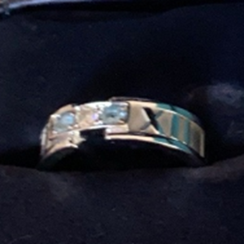 ティファニーアトラスホワイトゴールド　ダイヤ、アクアマリン