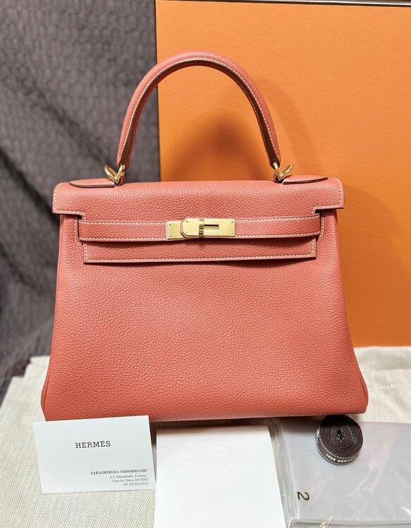 エルメス ケリー28 内縫い トゴ
