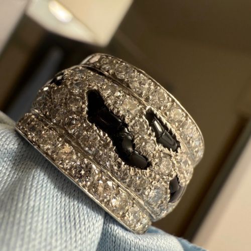 カルティエ　ニジェリア　リング　オニキス　ダイヤ