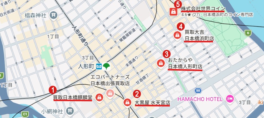 日本橋人形町周辺