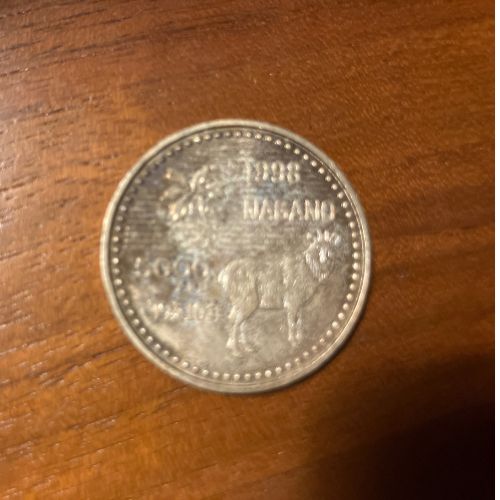 1998年NAGANOオリンピック5000円メダル平成10年