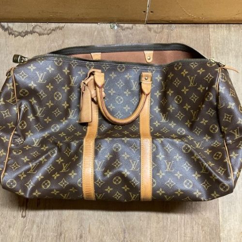 モノグラムラインボストンバッグ