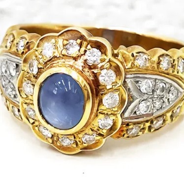 スターサファイアリング
1.108ct
