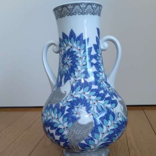 月桂樹鳩環付花瓶