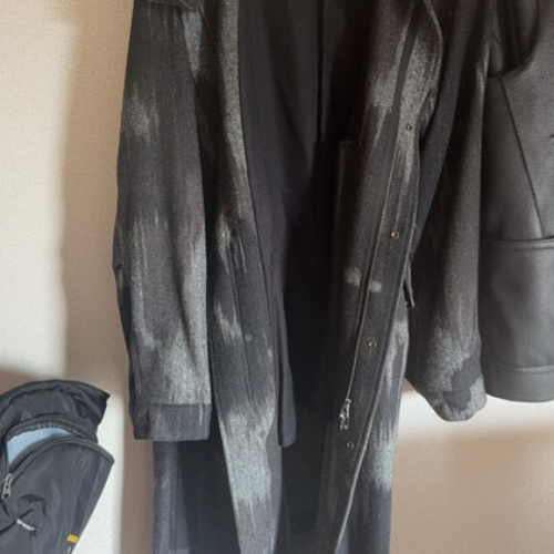 S'YTE 24aw CAMOUFLAGE TWEED MODS COAT