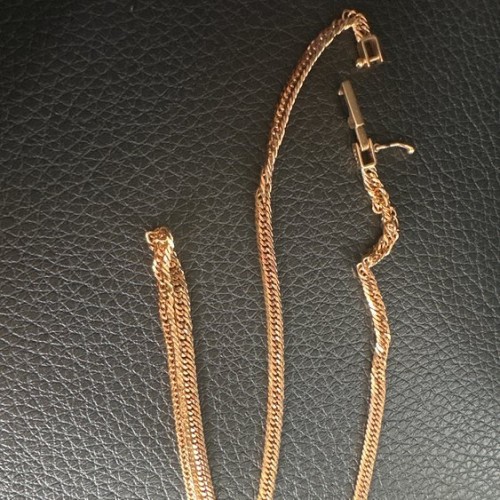 【新品N/新品】 喜平 ネックレス ローズゴールド K18 トリプル12面 4