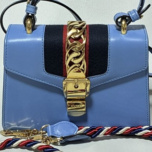 GUCCI グッチ シルヴィ ハンドバッグ ショルダー シェリー 2way
