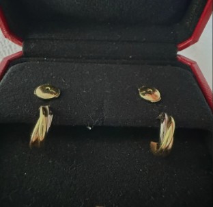 cartier トリニティ　ピアス