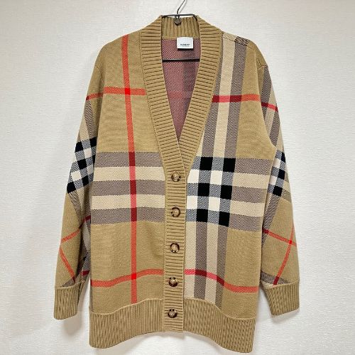 バーバリー 8039153 チェックカーディガン サイズM