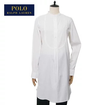 レディース スタンドカラー シャツ ワンピース