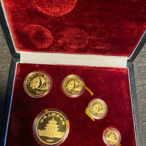 24金 中国 1988年 パンダ金貨プルーフセット