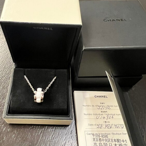 CHANEL ウルトラ コレクション ネックレス 18Kホワイトゴールド、ホワイ