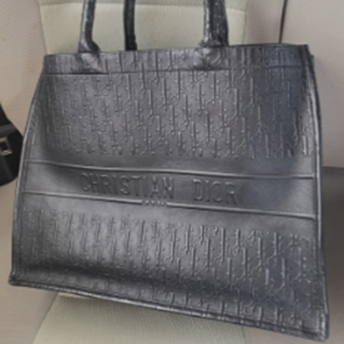 ブックトート 黒レザー ラージ