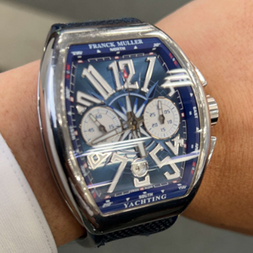 ヴァンガードヨッティング クロノグラフ ブルー文字盤