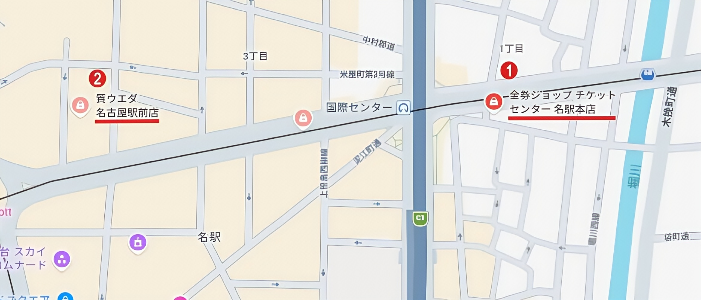 国際センター駅エリア