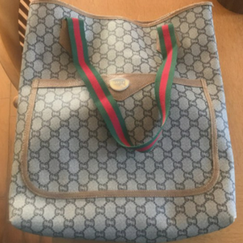 オールドグッチGGシェリーラインPVCトートバック