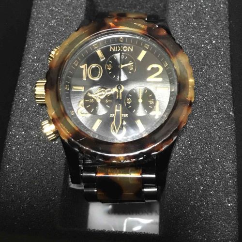 [ニクソン]NIXON 4220 CHRONO ALL BLACK TORTOI