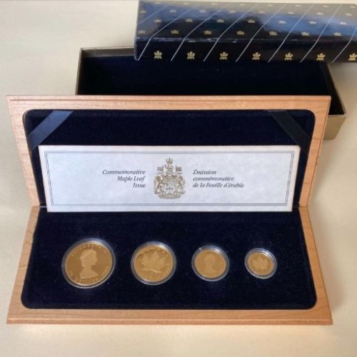 メイプルリーフ金貨（プルーフ仕上げ）10周年記念セット1989年発行