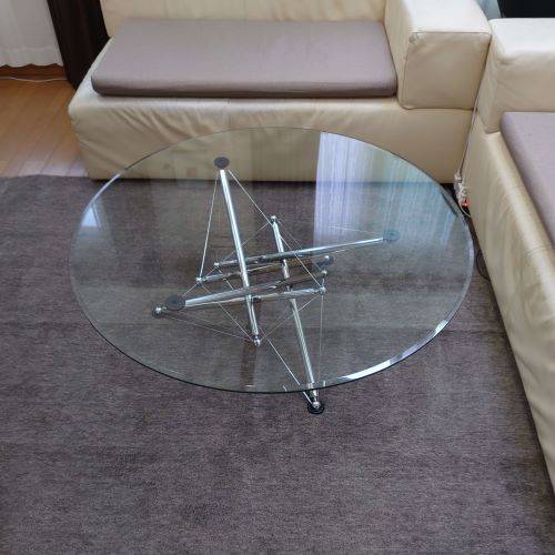 カッシーナテオドールワッデルデザイン 713ガラスローテーブル