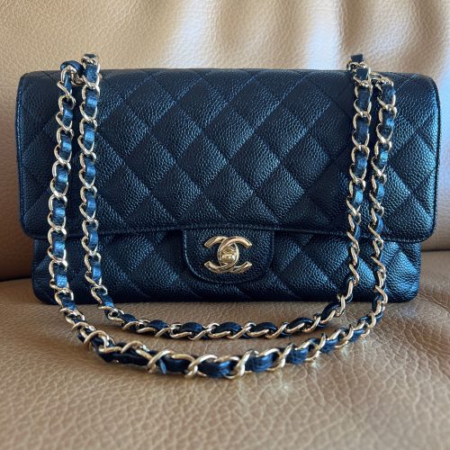 Wフラップ チェーン ショルダーバッグ