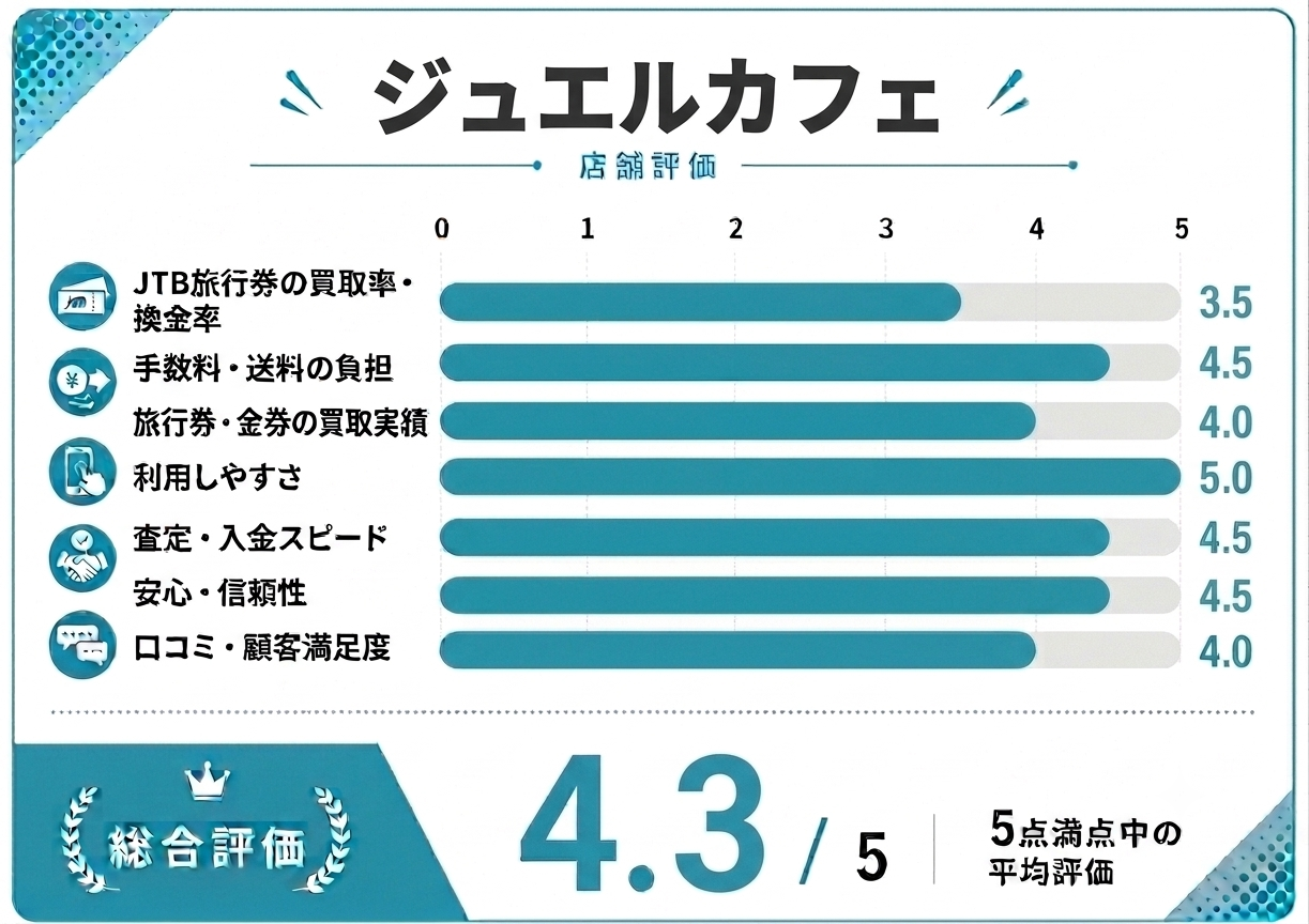 ジュエルカフェ店舗評価