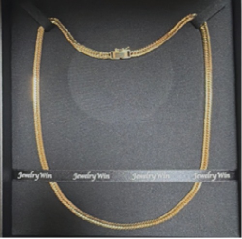 K18金 12面トリプルネックレス 30.6グラム