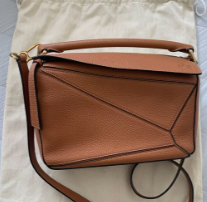 LOEWE ロエベ パズルバッグ スモール ソフトグレインカーフライトキャメル