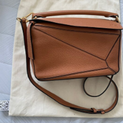 LOEWE ロエベ パズルバッグ スモール ソフトグレインカーフライトキャメル