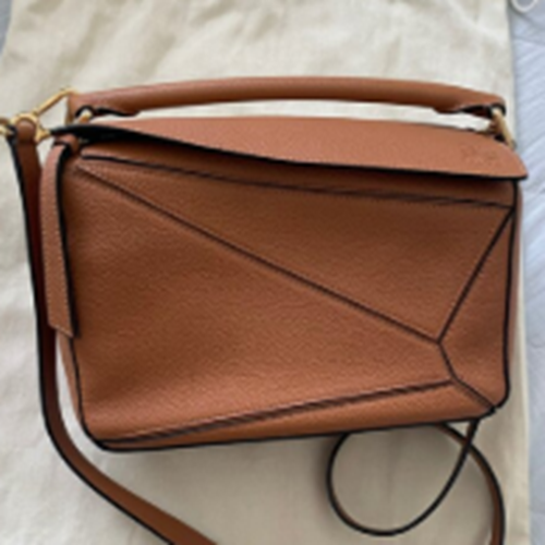 LOEWE ロエベ パズルバッグ スモール ソフトグレインカーフライトキャメル