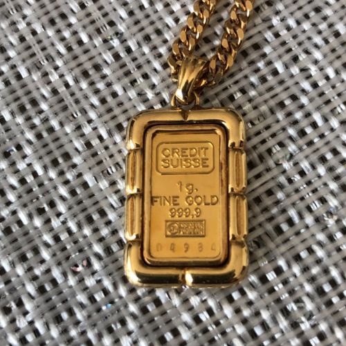 純金 リバティ インゴット 1g ペンダント