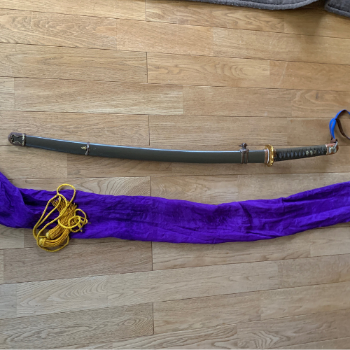 軍刀　登録証あり