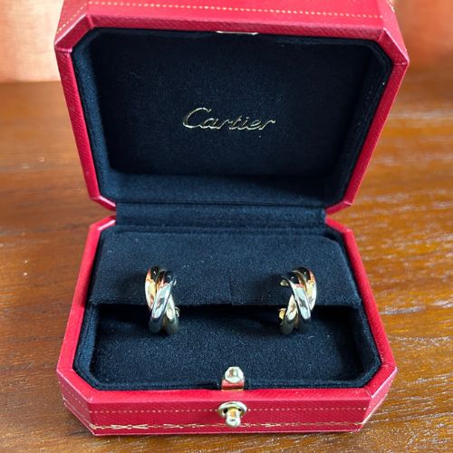 カルティエ　トリニティ　ピアス　大