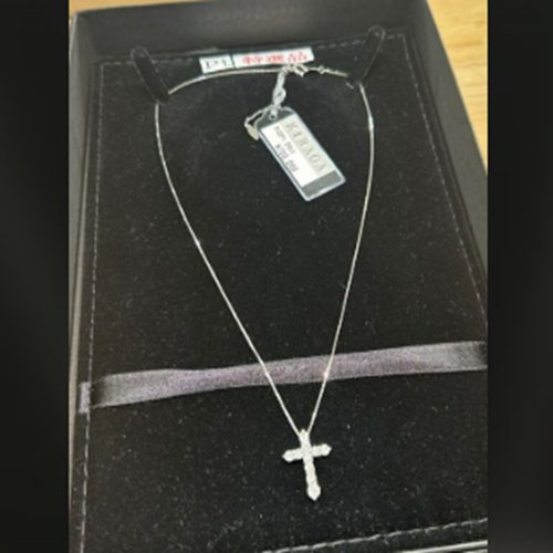 プラチナ1カラットダイヤモンドネックレス