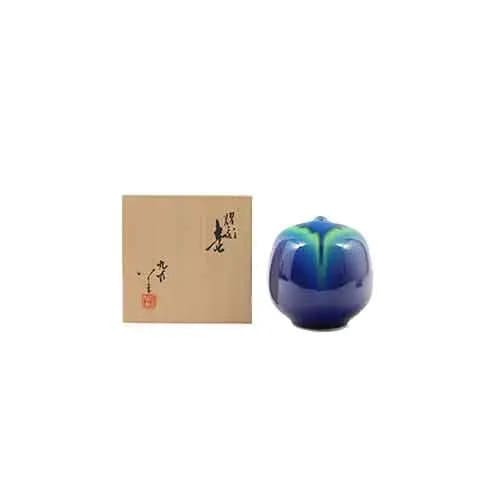 三代徳田八十吉 耀彩壺