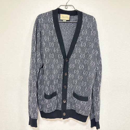 GUCCI 761550 ウールジャカードカーディガン サイズL