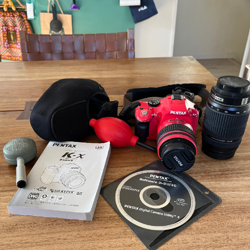 PENTAX デジタル一眼レフカメラ K-x ダブルズームキットレッド