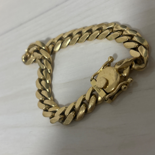 18金 マイアミキューバン ブレスレット 19cm 76.48g