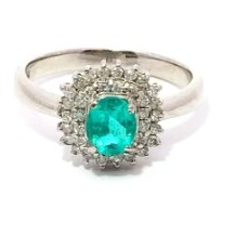 Pt900×パライバトルマリン×ダイヤモンドリング パライバトルマリン0.63ct MD0.32ct