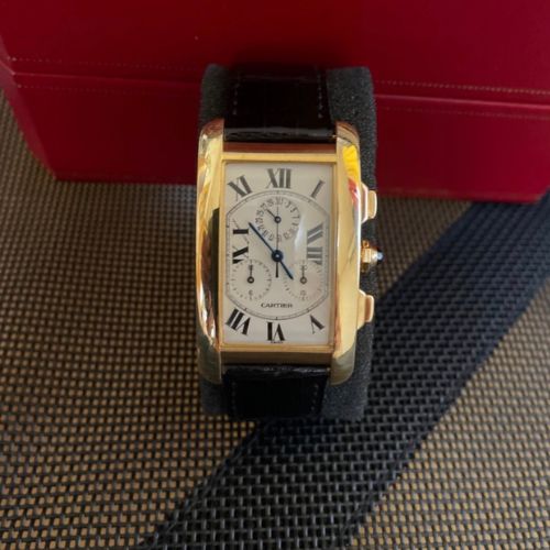 カルティエ　タンクアメリカン　LM K18