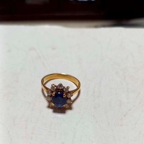 サファイアダイヤモンドリング